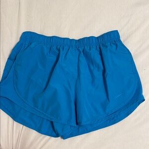 Nike Blue Athletic Shorts Lightweight Elastic Waist